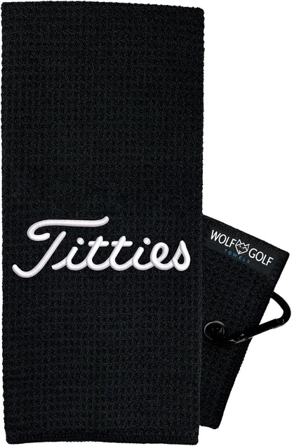 Funny Golf Towel | Embroidered in USA | Golf Accessories for Men or Women