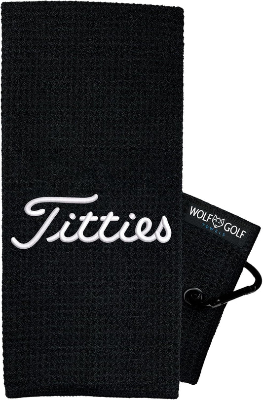 Funny Golf Towel | Embroidered in USA | Golf Accessories for Men or Women