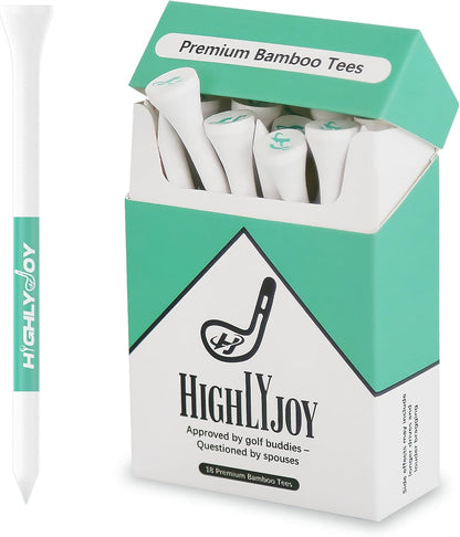 Funny Golf Tees - Golf Accessories for Men - Funny Golf Gifts for Fathers Day & Boyfriend - 18 Pack Premium Golf Tees 3 1/4''- Golf Gag Gift