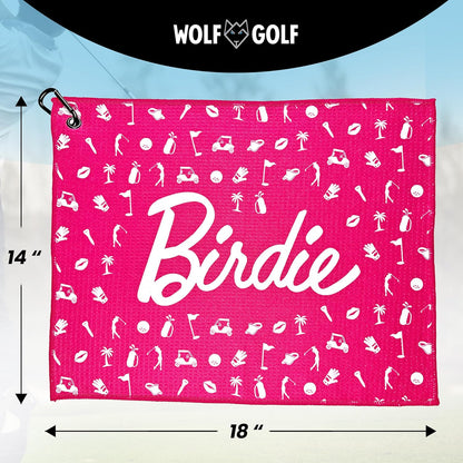 Birdie Funny Golf Towel for Women | Golf Gifts and Golf Accessories for Women