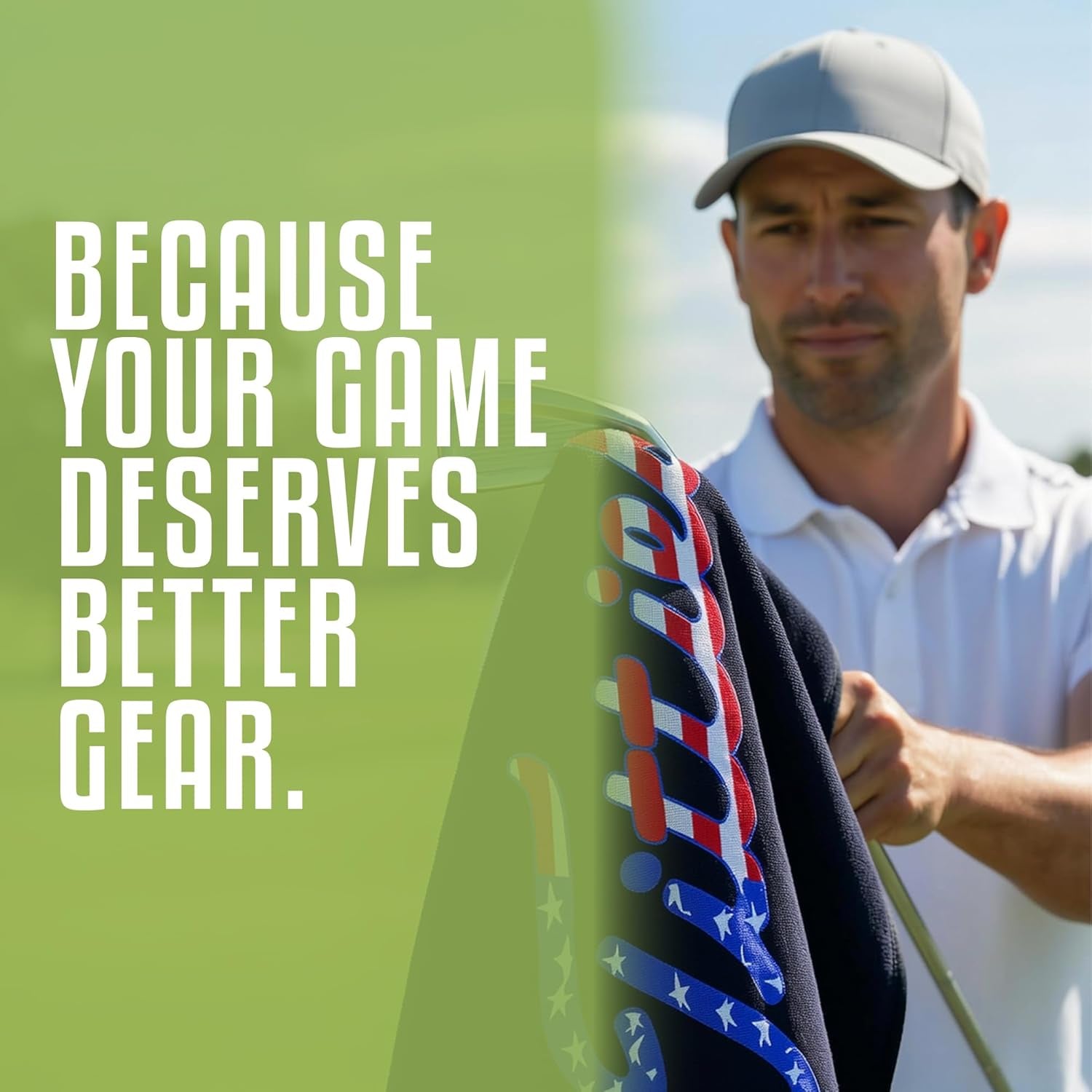 Titties Golf Towel – Funny Golf Towel for Bags, Funny Gift Microfiber Golf Bag Towel, USA Parody, Golf Accessories for Men, Bag Accessories